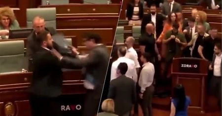 Awantura w Kosowie. Oblali premiera wodą, w ruch poszły pięści