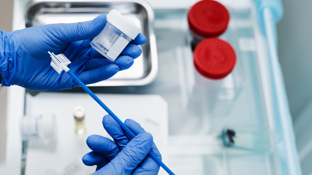 Gynecological cytology Pap smear test and cytobrush in hands of gynecologist. Gynecologist is holding flask for cytology Pap smear test in hands.
Gynecological cytology Pap smear test and cytobrush in hands of gynecologist. Gynecologist is holding flask for cytology Pap smear test in hands
pap, smear, cytology, gynecology, cytobrush, flask, gynecologist, test, pap smear, hpv, medical, patient, doctor, cervix, liquid, gynecological, medicine, health, female, hospital, cervical, woman, hpv virus, conventional, protection, woman health, equipment, prevention, disease, laboratory, cervical cancer, clinic, papanicolaou, papilloma, lab, papillomavirus, exam, cancer, nurse, biology, analysis, research, scientist, virus, tests, inspect, consultation, smears, pap, smear, cytology, gynecology, cytobrush, flask, gynecologist, test, pap smear, hpv, medical, patient, doctor, cervix, liquid, gynecological, medicine, health, female, hospital, cervical, woman, hpv virus, conventional, protection, woman health, equipment, prevention, disease, laboratory, cervical cancer, clinic, papanicolaou, papilloma, lab, papillomavirus, exam, cancer, nurse, biology, analysis, research, scientist, virus, tests, inspect, consultation, smears