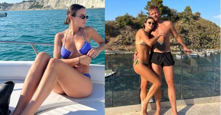 Sara Boruc relacjonuje wakacje na Sycylii: bikini założone NA OPAK i Artur pluskający się w basenie (ZDJĘCIA)