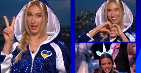 Eurowizja 2023. Ida Nowakowska prezentuje wyniki głosowania polskiego jury, a widzowie komentują: "Przebrała się za boksera?"