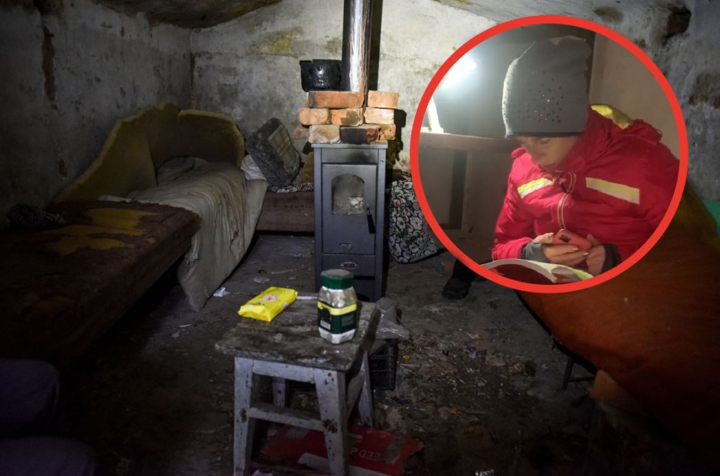 Córka nagrała swoją matkę podczas nauki języka polskiego w bunkrze w czasie bombardowania miasta w Ukrainie 