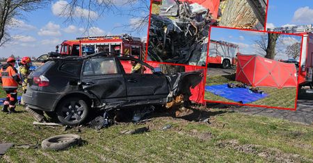 Śmierć na trasie. Kierowca uwięziony we wraku
