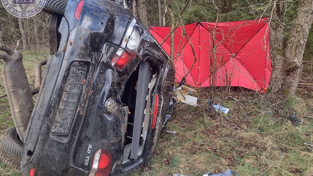 Śmiertelny wypadek na trasie Biały Bór – Bobolice (woj. zachodniopomorskie)