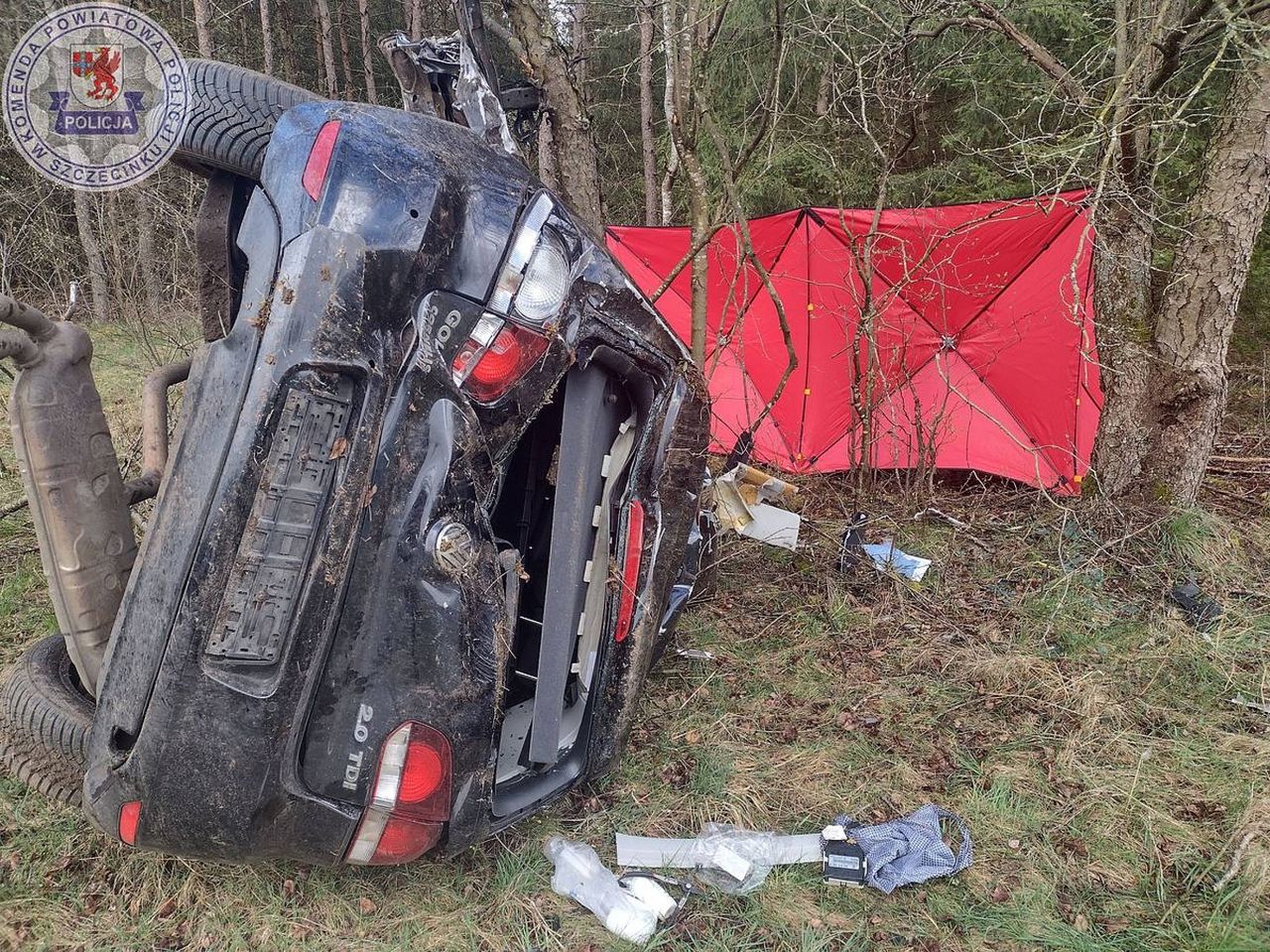 Śmiertelny wypadek na trasie Biały Bór – Bobolice (woj. zachodniopomorskie)