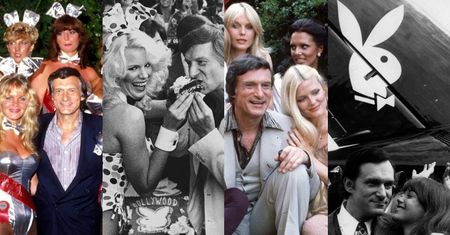 Hugh Hefner i jego "króliczki": Od Marilyn Monroe do... Romana Polańskiego (ZDJĘCIA)
