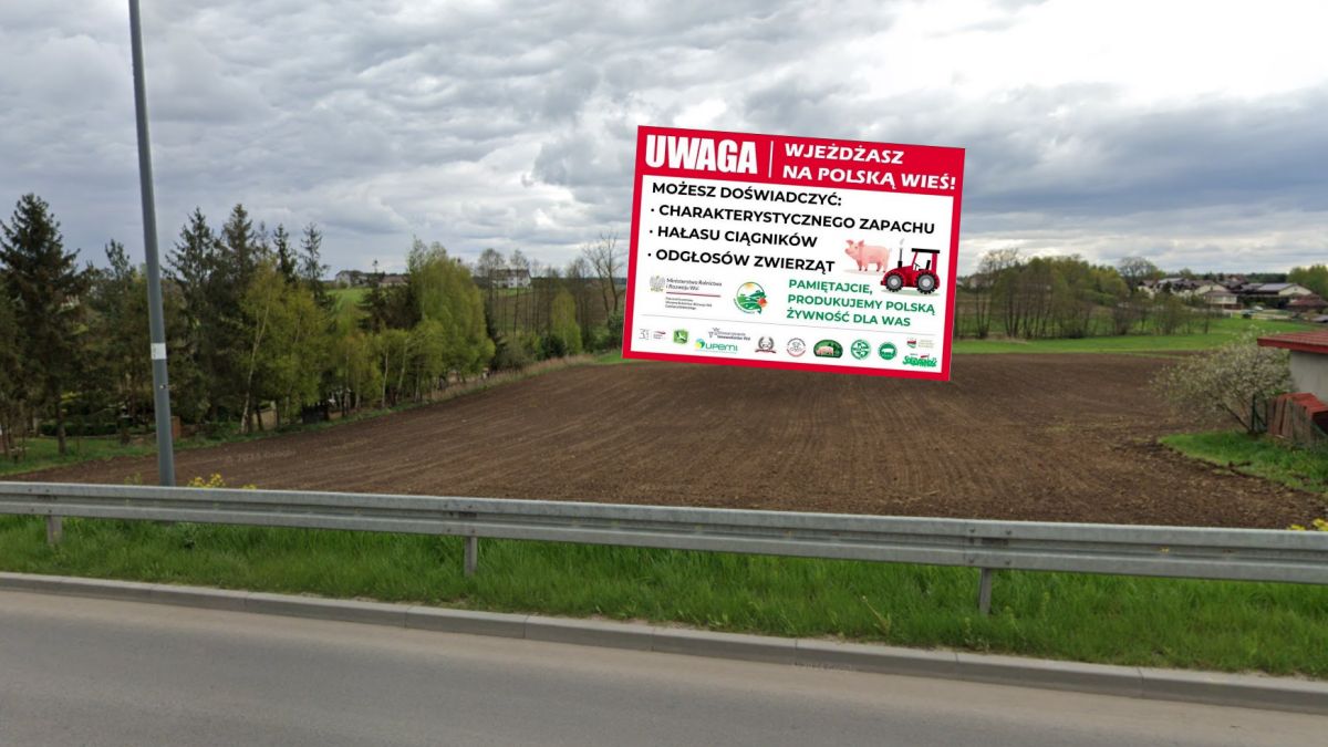 Na polskich wsiach stanęły tabliczki.