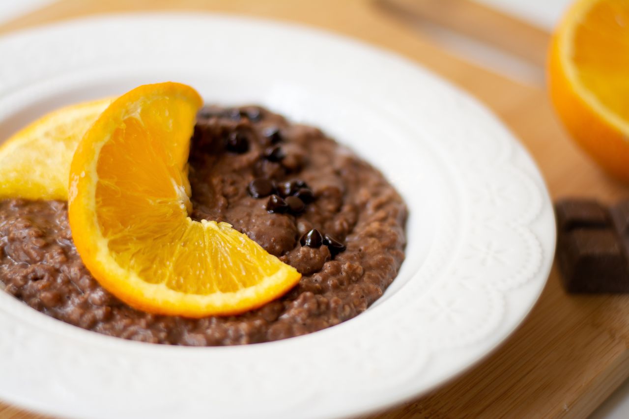 Gingerbread chocolate porridge
