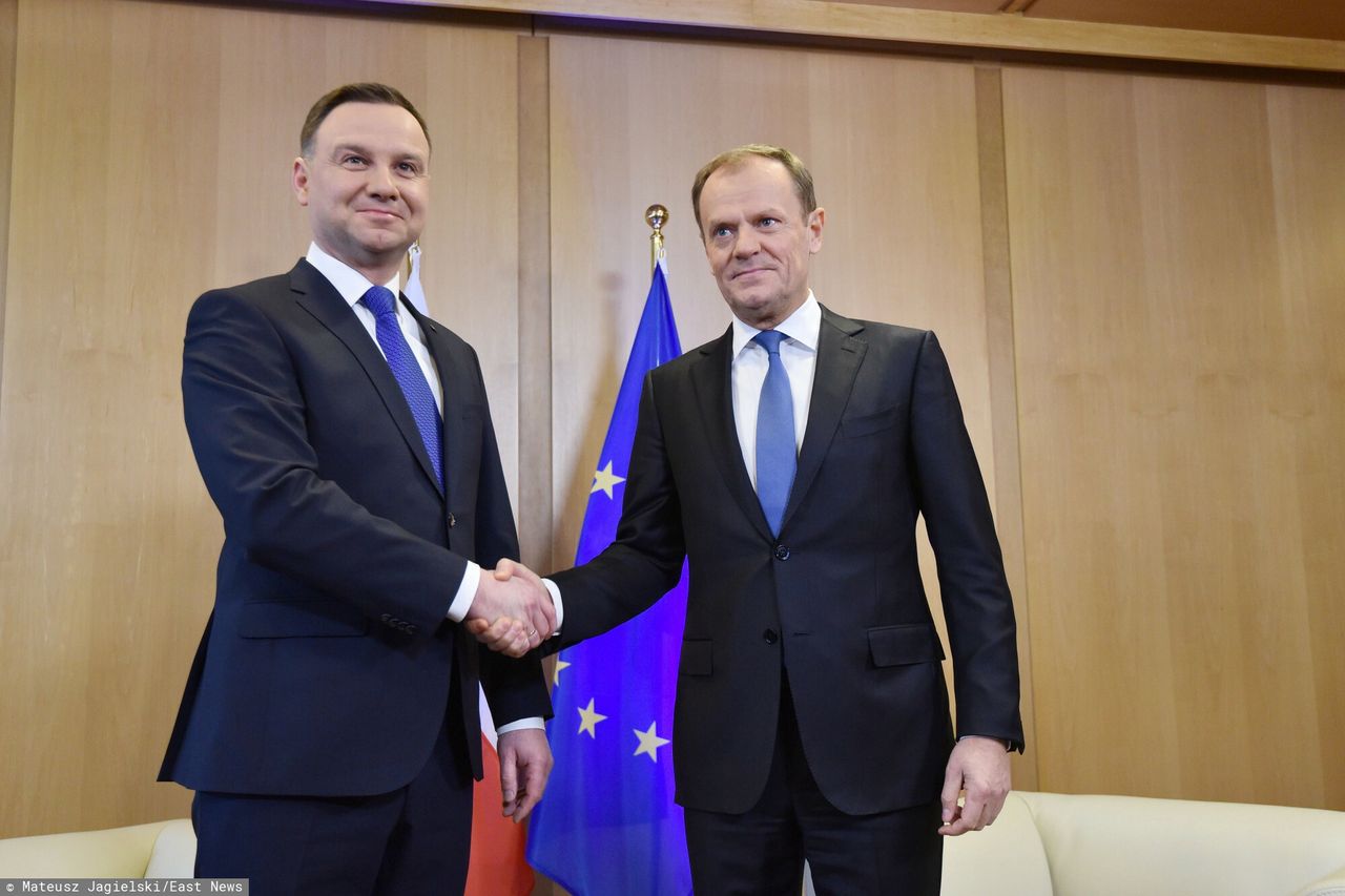 Andrzej Duda i Donald Tusk, 2016 rok