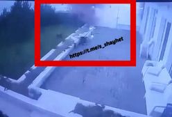 Minę Rosjan wyrzuciło morze. Moment eksplozji uchwycił monitoring