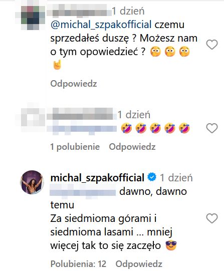 Michał Szpak wdał się w dyskusję o illuminati 