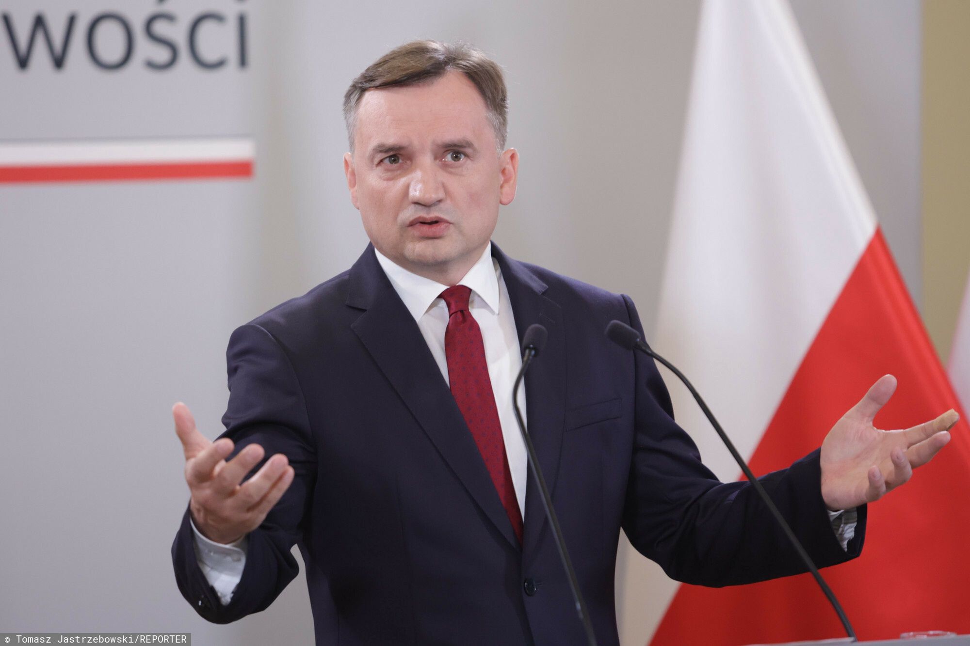 Minister sprawiedliwo?ci o cyfryzacji s?downictwa
25.08.2023 Warszawa Konferencja Ministra sprawiedliwosci dot. cyfryzacji sadownictwa, Fot Tomasz Jastrzebowski/REPORTER
n/z: , Zbigniew Ziobro,
Tomasz Jastrzebowski/REPORTER