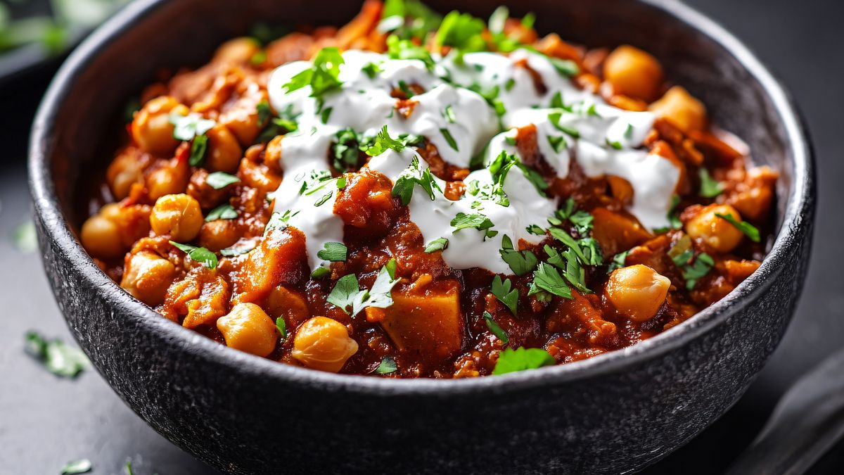 Sycący gulasz z cieciorką