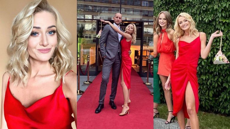 Żona Bartosza Kurka na ślubie Mateusza Bieńka