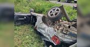 Dachowanie w Miszkowicach. 16-latka w ciężkim stanie, kierowca pod wpływem narkotyków