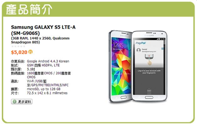 W skrócie: Galaxy S5 Prime w Hongkongu, cena HTC One mini 2 i HTC B2