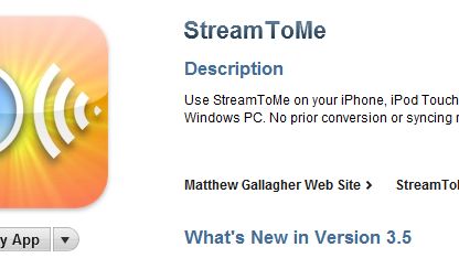 Pierwsza aplikacja dla iOS 4.3 wykorzystująca AirPlay w App Store 1