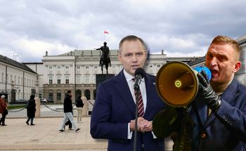 Bąkiewicz chciał "chronić" Nawrockiego. Tak odpowiada Pałac