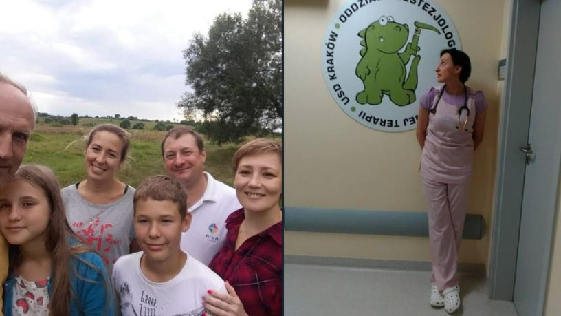 14-letni Arsen (w białej koszulce, na środku lewego zdjęcia) zmarł w wyniku ostrzału ze strony Rosjan 