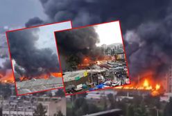 Apokaliptyczne sceny w Tbilisi. Słup dymu nad miastem