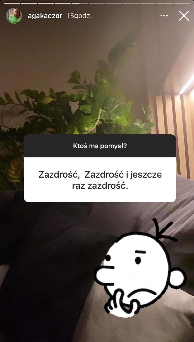 Agnieszka Kaczorowska pociesza się komplementami fanek