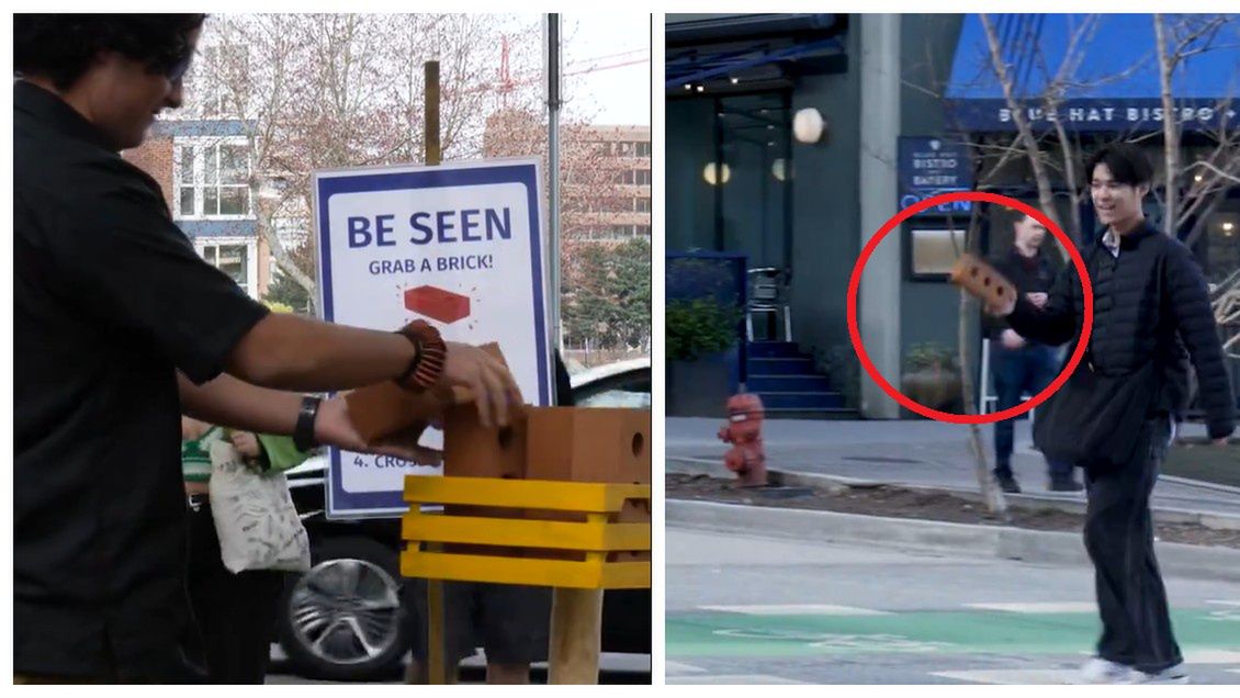 Pomysł z cegłą zadziałał