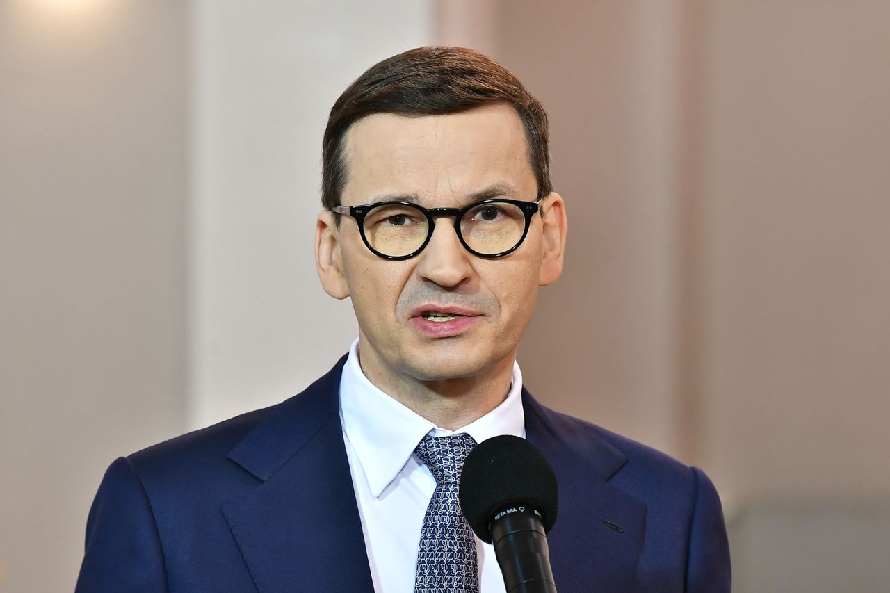 Mateusz Morawiecki przed spotkaniem z kombatantami we Wrocławiu