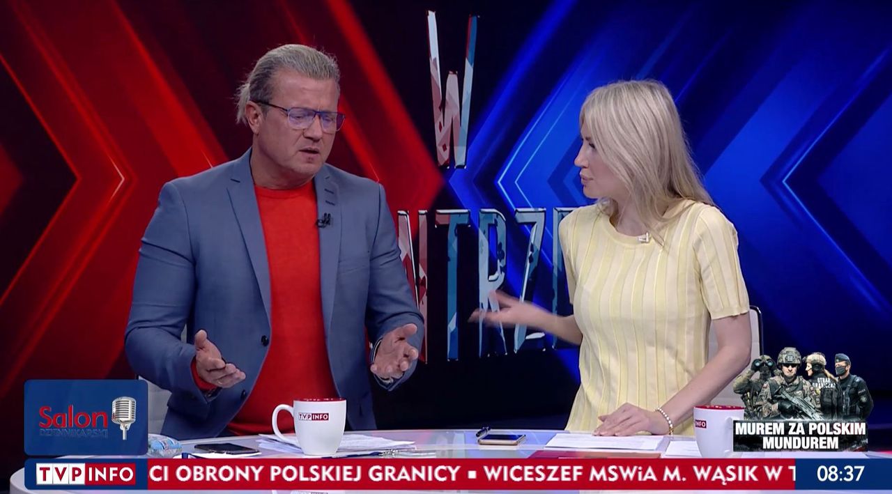 Magdalena Ogórek i Jarosław Jakimowicz prowadzili razem program "W kontrze"