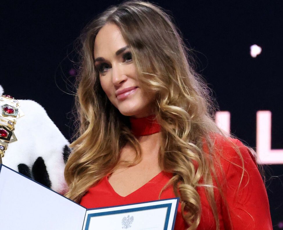 Aleksandra Fajęcka w 2022 r. na gali Collegium Humanum w Teatrze Roma
