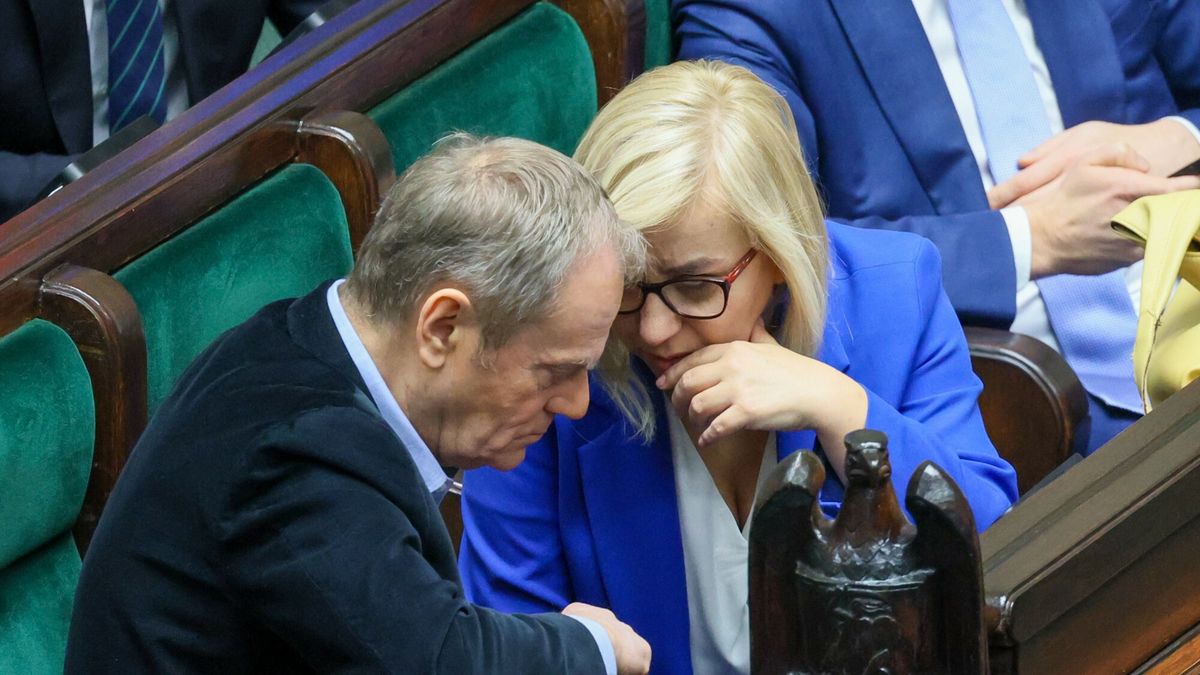 Donald Tusk i Paulina Hennig-Kloska 