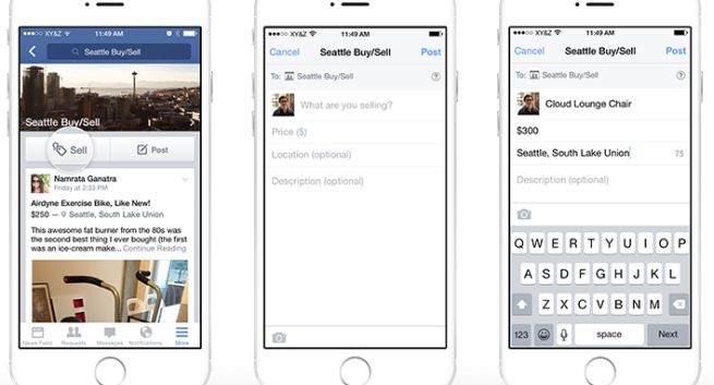Facebook: nowości w grupach typu „na sprzedaż”
