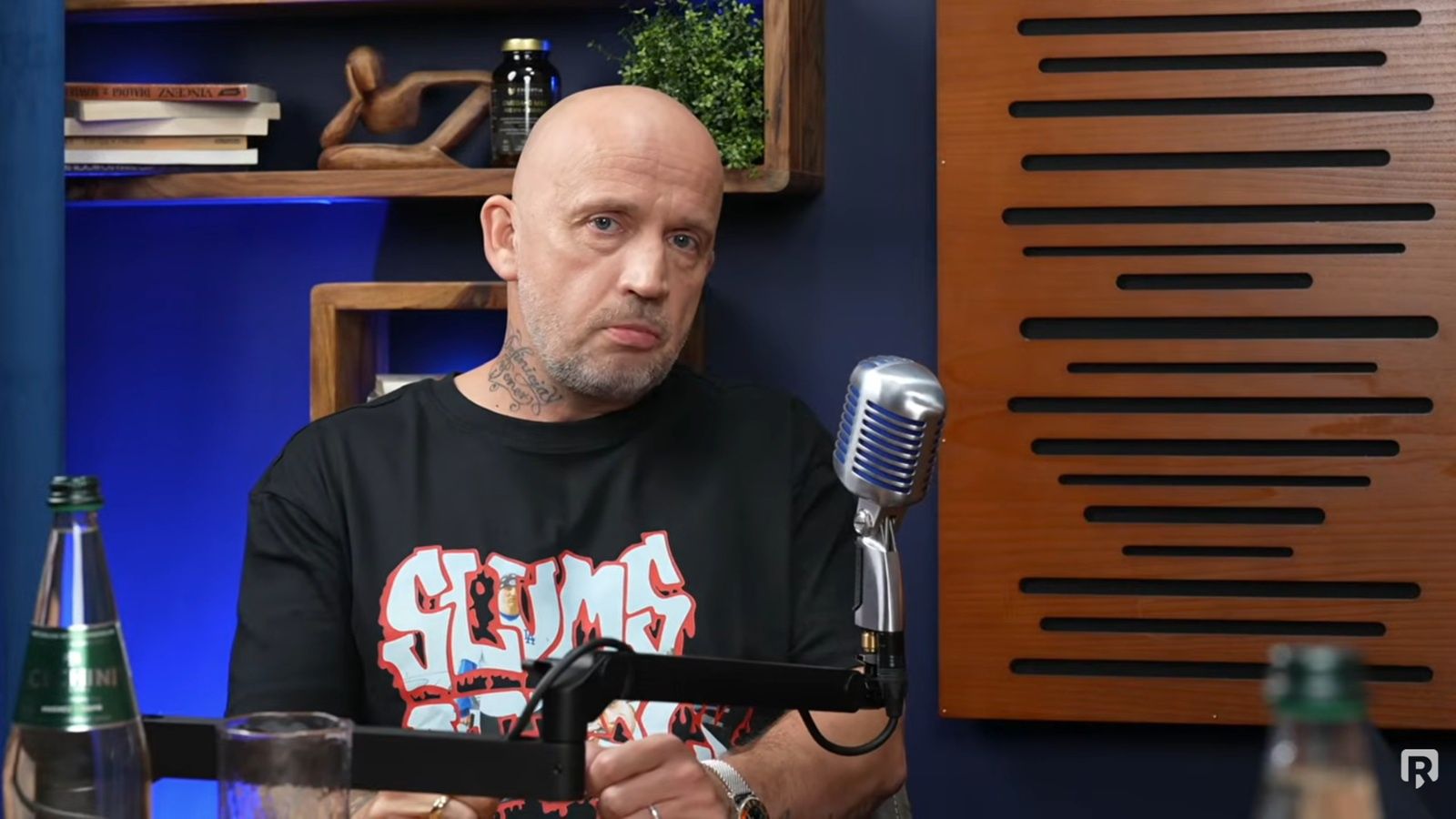 Peja podczas wywiadu z Bogdanem Rymanowskim