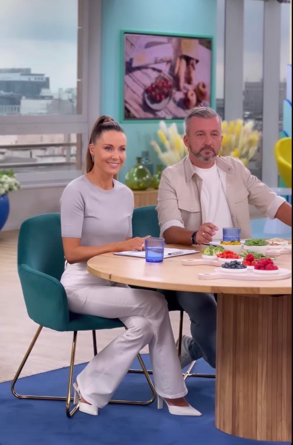 Rodzina Małgorzaty Rozenek na planie "Dzień Dobry TVN"