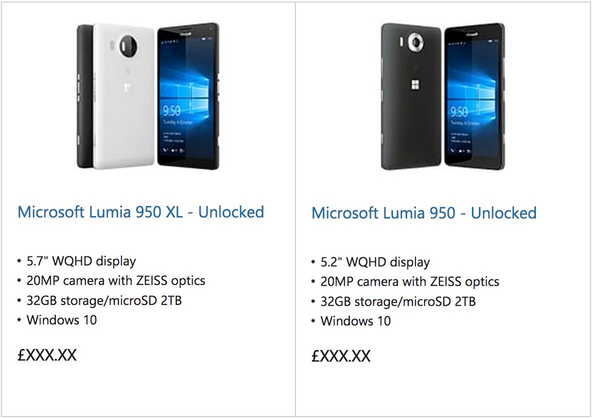 Lumia 950 XL i 950