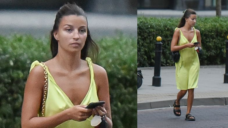 Julia Wieniawa w drodze do salonu kosmetycznego