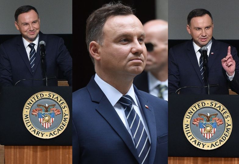 Andrzej Duda na uczelni w West Point