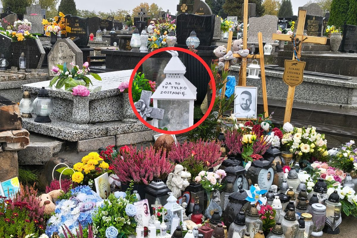 Litewka zginął pół roku temu. Tak wygląda grób. Wymowny "prezent"