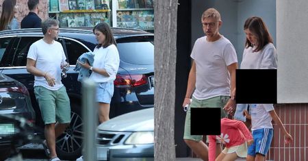 Karolina Gorczyca i starszy od niej o sześć lat Krzysztof Czeczot "przyłapani" na mieście z pociechami. Małżeństwo im służy?