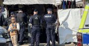 Duża akcja służb we Włochach. Zamknięte targowisko, są zatrzymani