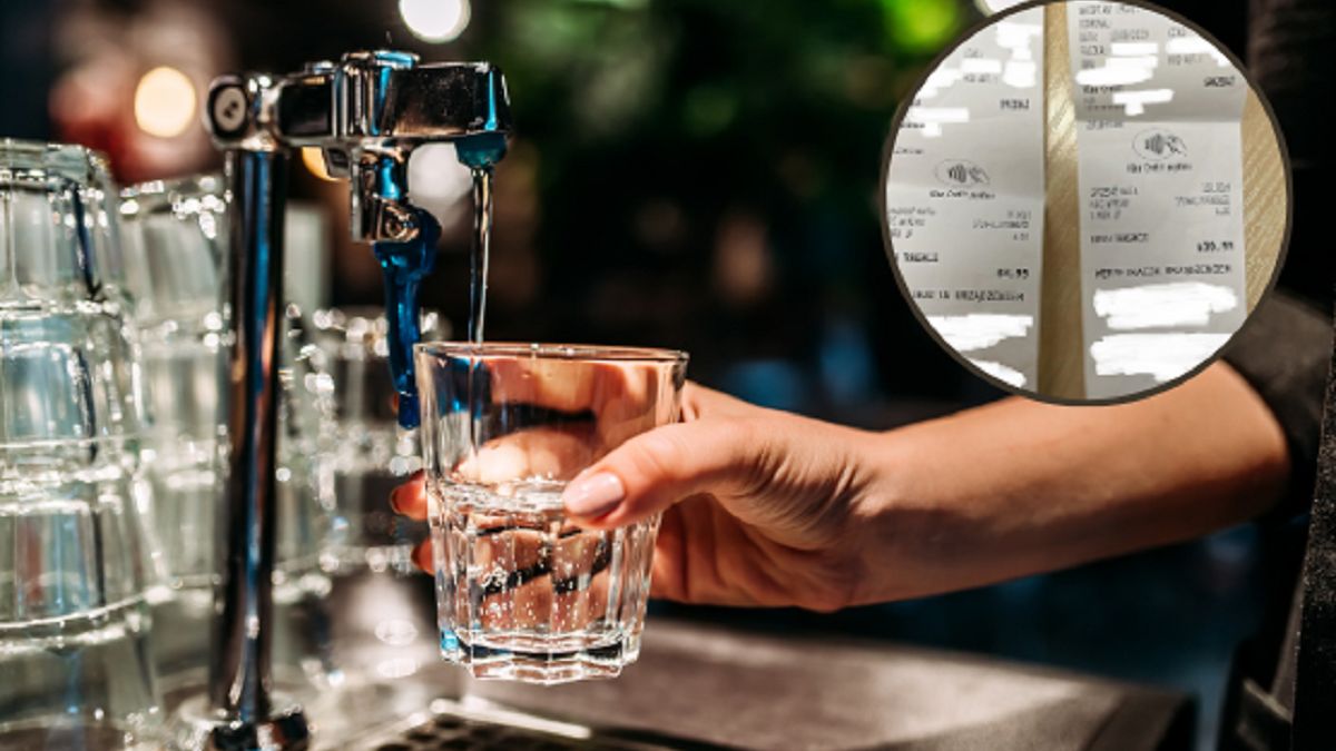 Kelner był w szoku. Tyle klient zapłacił mu za wodę