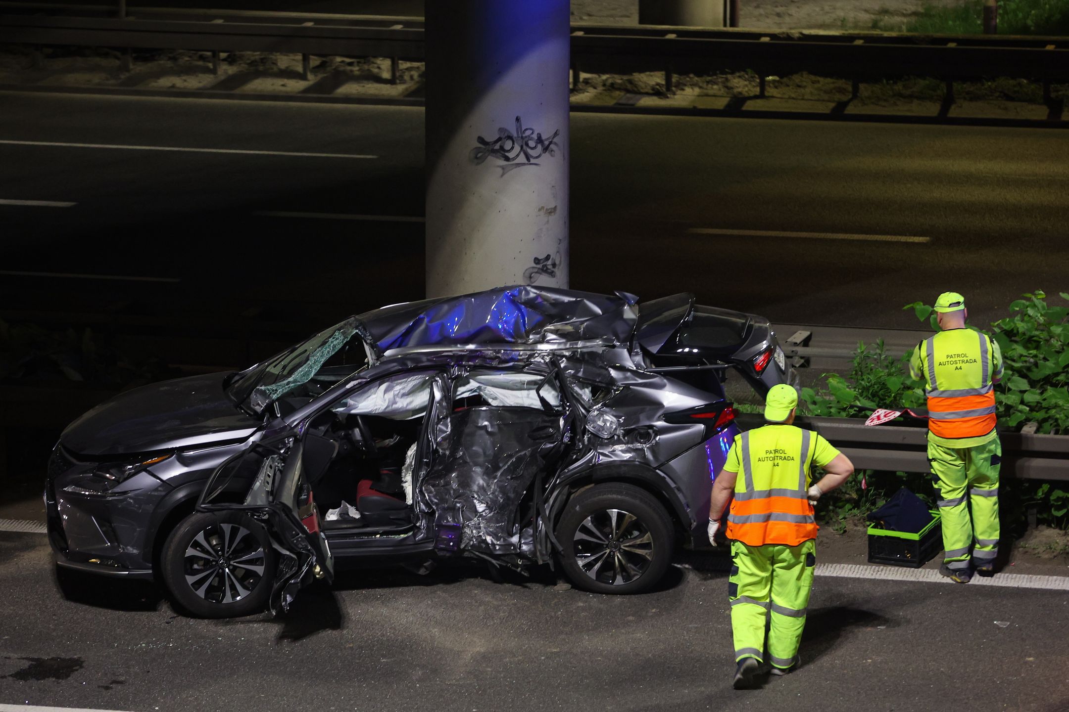 Wypadek na A4.