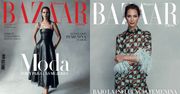 Christy Turlington na dwóch okładkach "Harper's Bazaar"