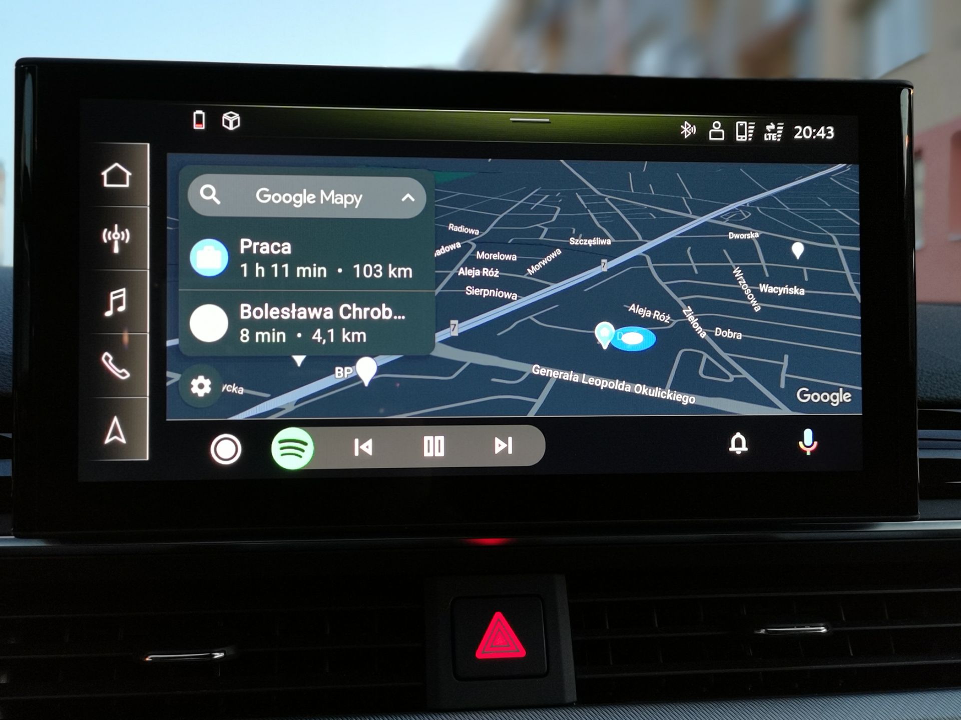 Audi A5 Sportback: Aplikacja MyAudi, wirtualny kokpit i Android Auto 17