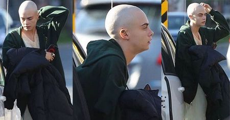 Cara Delevingne ogoliła głowę! Modelka zagra umierającą kobietę (FOTO)