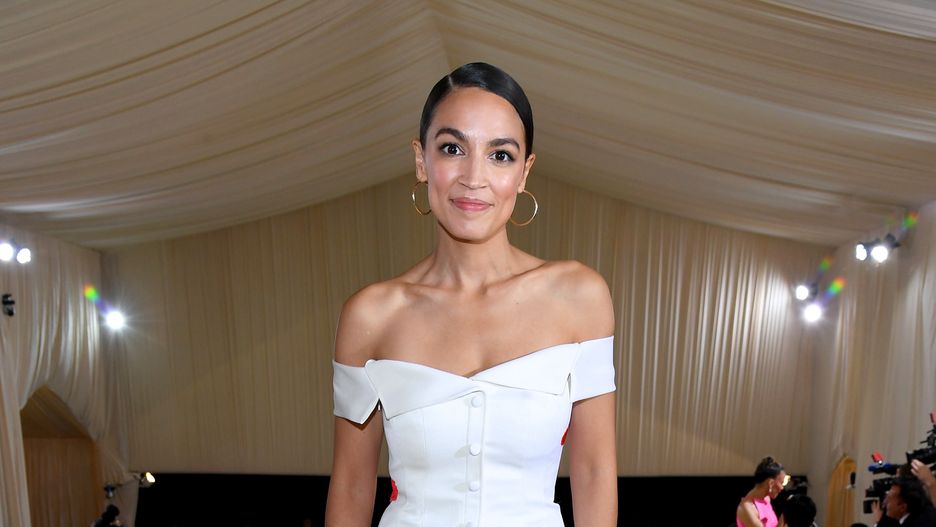 Alexandria Ocasio-Cortez na gali MET 2021 