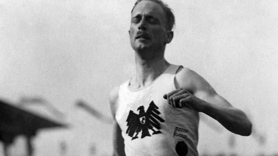 Otto Peltzer na Mistrzostwach Europy w 1927 r.
