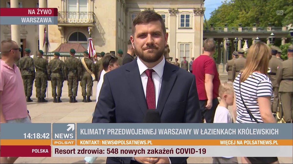 Mateusz Maranowski debiutował w Polsat News w sierpniu 2020 r.
