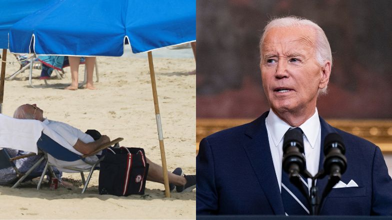 Joe Biden "przyłapany" na plaży. Internauci są oburzeni
