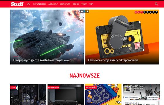 „Stuff” z odświeżoną stroną internetową