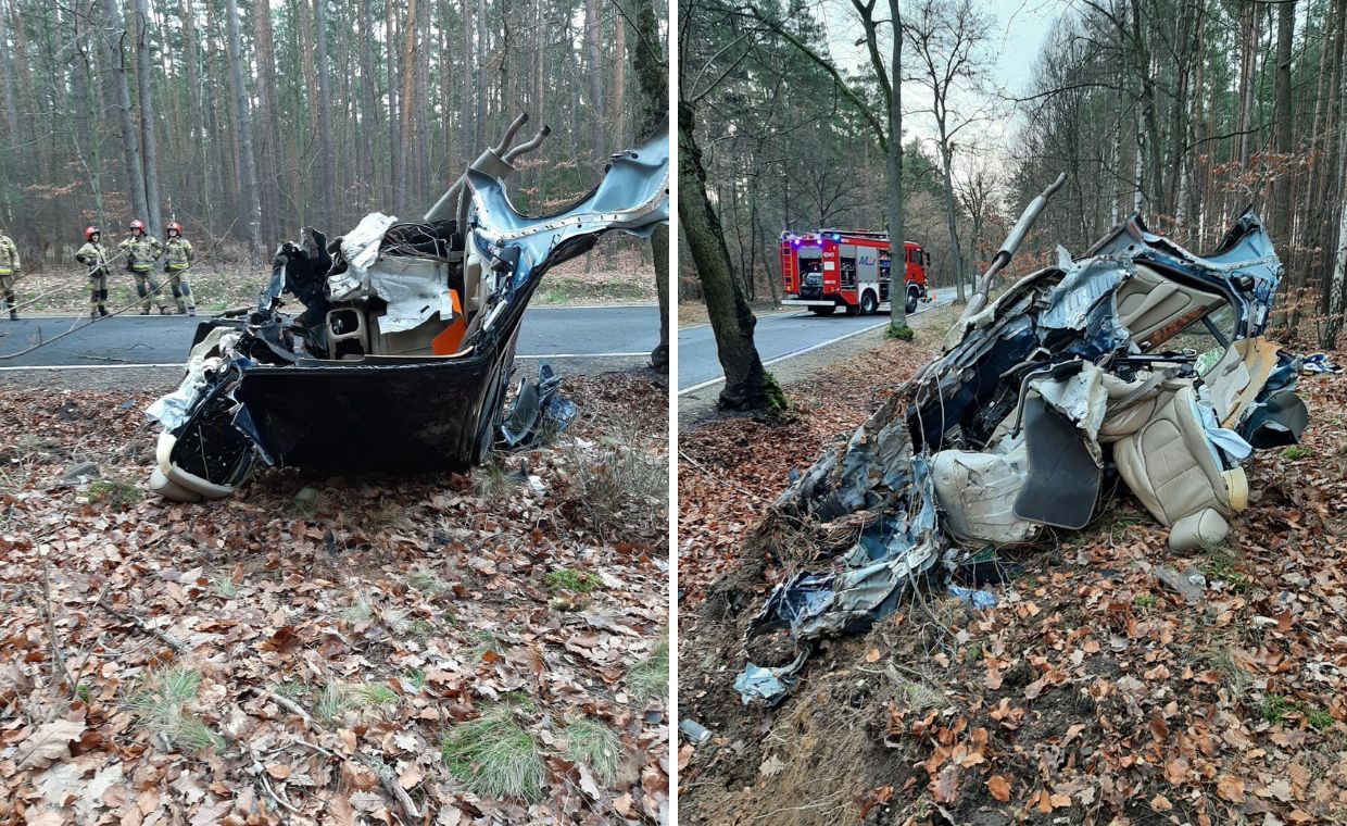 Lubuskie. Dwóch nastolatków zginęło w wypadku. Jaguar mógł należeć do rodziców jednego z nich