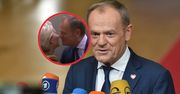 Kamery w Brukseli nagrały Tuska. Wykonał "niepolityczny" gest